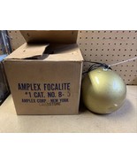 Vintage Mid-Century Amplex Focalite Brasstone 1960&#39;s Hanging Ceiling Lig... - $47.50