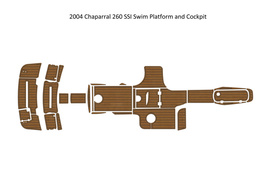 2004 Chaparral 260 SSI Swim Platform Cockpit Boat EVA Foam Teak Deck Flo... - £717.25 GBP