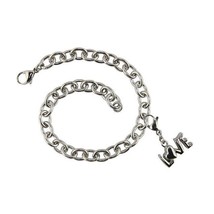 Stainless Steel Bracelet with LOVE Charm Funeral Cremation Jewelry For Ashes - $99.99