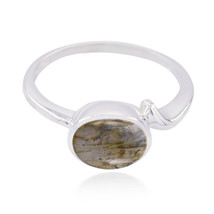 Labradorite 925 Sterling Silver Ring Bijoux faits maison pour cadeau... - £10.11 GBP