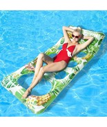 Pool Float Lounger, Inflatable Pool Float with Holes and Drinks Holder, ... - £19.16 GBP