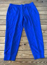 Sport Savvy NWOT Women’s French Terry Pull On Joggers Size L Blue D1 - £14.16 GBP