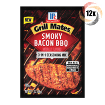 Full Box 12x Packets McCormick Grill Mates Smoky Bacon BBQ Flavor Marinade | 1oz - £28.93 GBP