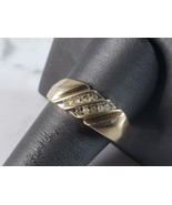 Mens Vintage Estate 10k Yellow Gold Diamond Ring 4.2g #E1280 - $346.50
