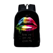 Customize The Image Logo Name Backpack for Teenagers Girls Boys Children School  - £25.15 GBP
