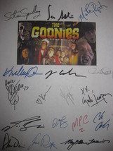 The Goonies Signed Film Script Screenplay X17 Autograph Steven Spielberg Sean As - £15.79 GBP