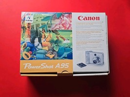 Canon PowerShot A95 5 MP Digital Camera 3x Optical Zoom Box Paperwork No... - $275.91 MXN