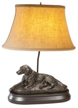 Sculpture Table Lamp Dog Resting English Setter Hand Painted USA Made OK Casting - £457.96 GBP