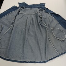 Women's Blue Denim Jacket Coat Pockets Size XL  image 10