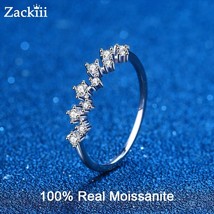 0.4 Carat Diamond Eternity Wedding Band 100% Lab Moissanite Engagement Ring For  - £39.48 GBP