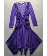 VTG ABBY Kent American Smooth Ballroom Dress Women M Purple Embellished ... - $921.42 MXN