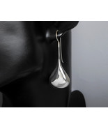 Long Teardrop Threader Earrings 925 Sterling Silver, Handmade Women Earr... - £51.95 GBP+