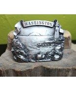 Bergamot Brass Works Belt Buckle Washington State Lighthouse Beach VTG U... - $49.83 CAD