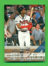 2018 Topps Now #856 Ronald Acuna Jr. Youngest With Postseason Grand Slam   - £18.67 GBP