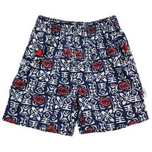 Gymboree Baby Boy Blue Red Hawaiian Tribal Print Shorts 18-24 M VTG Y2K ... - $15.84