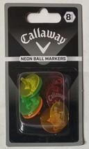 Callaway Neon Golf Ball Markers 8 Pack Multicolor PGA Golfing - $7.69
