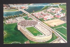 Aerial View Harvard Stadium Business School Football Linen UNP Postcard ... - £7.86 GBP