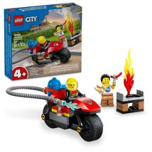LEGO City Fire Rescue Motorcycle Firefighter Toy Playset for Kids Ages 4 and Up, - £10.38 GBP