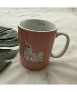 Fringe Studio Shih Tzu Coffee Mug Pink White Dogs Novelty Gift Cup Puppies - $18.80