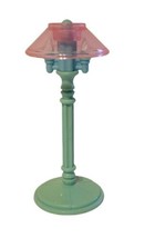 VTG Fisher Price Loving Family Dollhouse 1996 Doll Blue Pink LAMP Furniture 5”T - $10.95