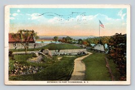 Entrance to Fort Ticonderoga New York NY WB Postcard O2 - £2.28 GBP
