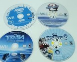 Nintendo Wii Games Lot of 4 Bundle Tron Smurfs 2 U Draw Wipeout 2  - $22.76