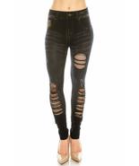 Trendy Apparel Shop Damaged Ripped Fishnet Stretchy Comfortable One Size... - £11.98 GBP