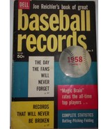 Dell Sports Book Joe Reichler’s Book Of Great Baseball Records 1958 - $113.38 MXN