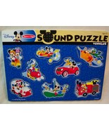 Melissa &amp; Doug DISNEY MICKEY MOUSE VEHICLES 8 Piece PEG PUZZLE WITH SOUND - $282.14 MXN