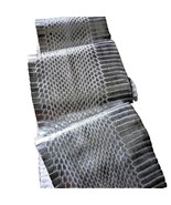 Metallic Snake Skin SNAKESKIN Genuine skin w/ Clean Natural Scales Craft Silver - $380.67 MXN - $432.97 MXN