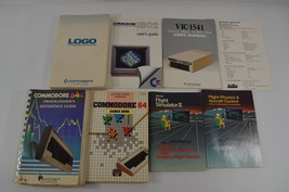 Commodore 64 1802 VIF1541 User Manuals Games Book Guides Flight Sim LOGO... - £37.88 GBP