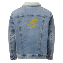 A landing eagle - Unisex Sherpa Denim Jacket (light blue) - £88.55 GBP+