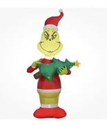 Gemmy 5.5&#39; THE GRINCH HOLDING CHRISTMAS Tree Inflatable NEW Local Pickup - £31.44 GBP