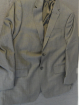EUC 2 BUTTON DESIGNER CALVIN KLEIN 100% WOOL LINED GRAY  SUIT JACKET 42R - $30.20