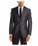 NEW NWT Perry Ellis Men&#39;s Slim Fit Suit Separate Blazer ONLY Charcoal Tw... - £71.60 GBP