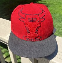 Chicago Bulls Windy City New Era 59Fifty Hat Cap Red 7 5/8 Hardwood Classics - £16.53 GBP