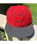 Chicago Bulls Windy City New Era 59Fifty Hat Cap Red 7 5/8 Hardwood Clas... - £16.24 GBP
