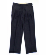 Henley by Par Tip Top Men&#39;s Dress Pants 32x30 Wool Glen Plaid Gray Pleat... - $31.17 CAD