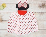 NEW Boutique Baby Girls Minnie Mouse Romper Dress 6-12 M - £12.05 GBP