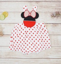 NEW Boutique Baby Girls Minnie Mouse Romper Dress 6-12 M - £11.98 GBP