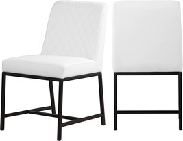 Meridian Furniture Bryce Collection Modern | Contemporary Faux Leather, White. - £316.87 GBP