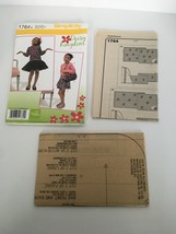 Simplicity Sewing Pattern 1764 Childs Dress Top Skirt Bag Daisy Kingdom 3-8 UC - £3.17 GBP