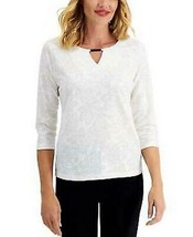 Jm Collection Textured Hardware Top, Size Large - £14.91 GBP