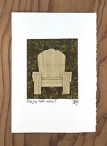 Enjoy the View Adirondack Chair Greeting Card - £7.04 GBP