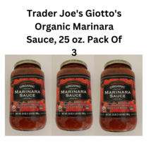 Trader Joe&#39;s Giotto&#39;s Organic Marinara Sauce, 25 oz. Pack Of 3 - £15.14 GBP