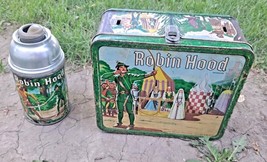 1956 Robin Hood Lunchbox And Thermos By Aladdin - £73.54 GBP