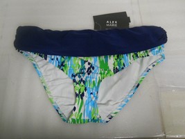 Alex Marie New Womens Abstract Floral Banded Bikini Bottom Size 16 Bathing Suit - £33.29 GBP