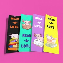 Axolotl Printable Bookmarks for Kids, KIDS printable bookmarks, Kawaii J... - £0.78 GBP