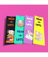 Axolotl Printable Bookmarks for Kids, KIDS printable bookmarks, Kawaii J... - $18.73 MXN