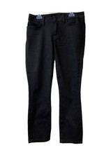 Tommy Hilfiger Womens Size 2 Crop Skinny Jeans Black Denim Dark Wash - £8.52 GBP